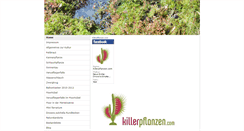 Desktop Screenshot of killerpflanzen.com