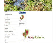 Tablet Screenshot of killerpflanzen.com